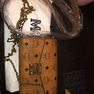 MCM BELT BAG WITH CHAIN